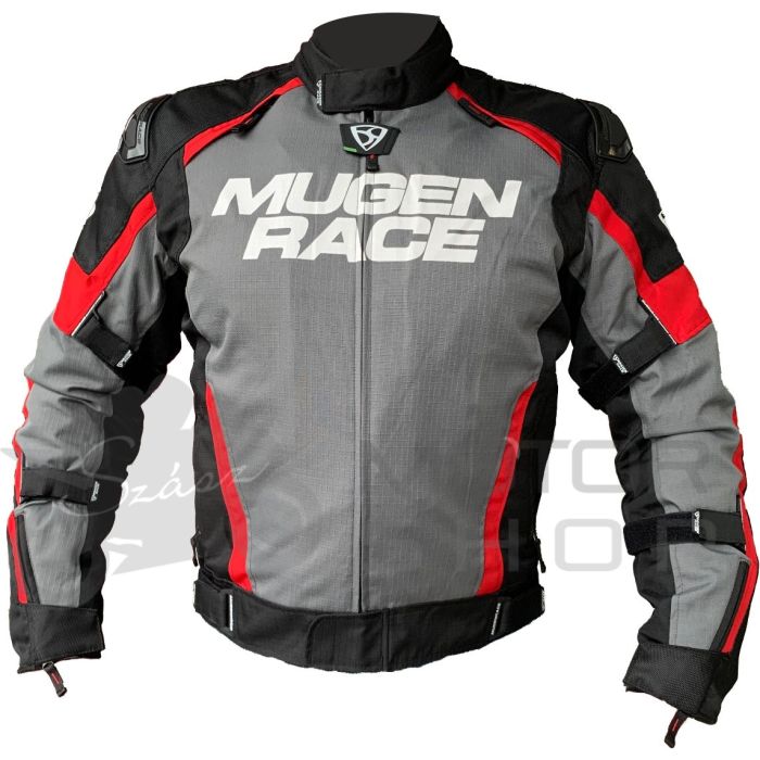 Mugen Race NJ-MNR-2029 Black/Red/Grey motoros kabát