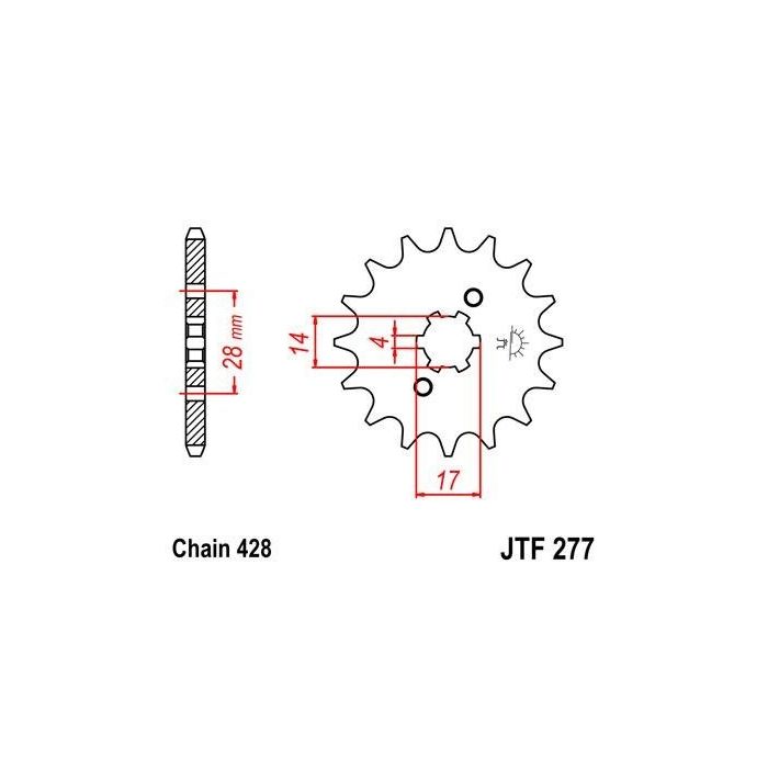 JTF 277 lánckerék