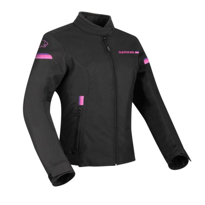 Bering Lady Riva Fekete/Rózsaszín női motoros kabát