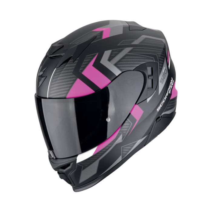 SCORPION EXO-520 EVO AIR SENSUS MATT BLACK/PINK bukósisak