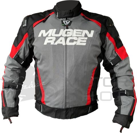 Mugen Race NJ-MNR-2029 Black/Red/Grey motoros kabát