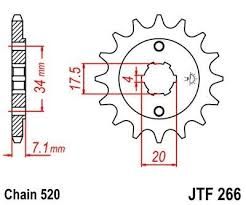 JTF 266 lánckerék