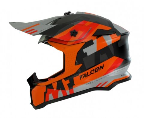 MT Falcon Arya A4 Matt Orange/Black/Grey bukósisak