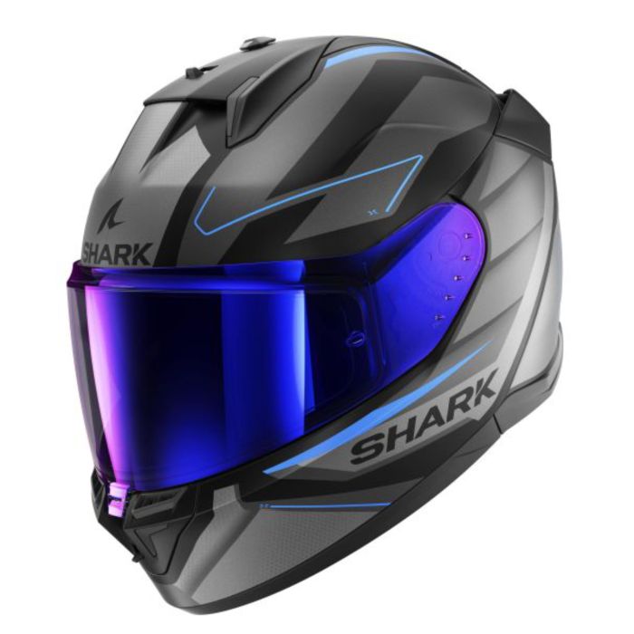 SHARK D-SKWAL 3 Sizler Matt Black/Grey/Blue zárt bukósisak