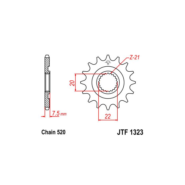 JTF 1323 lánckerék