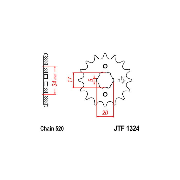 JTF 1324 lánckerék