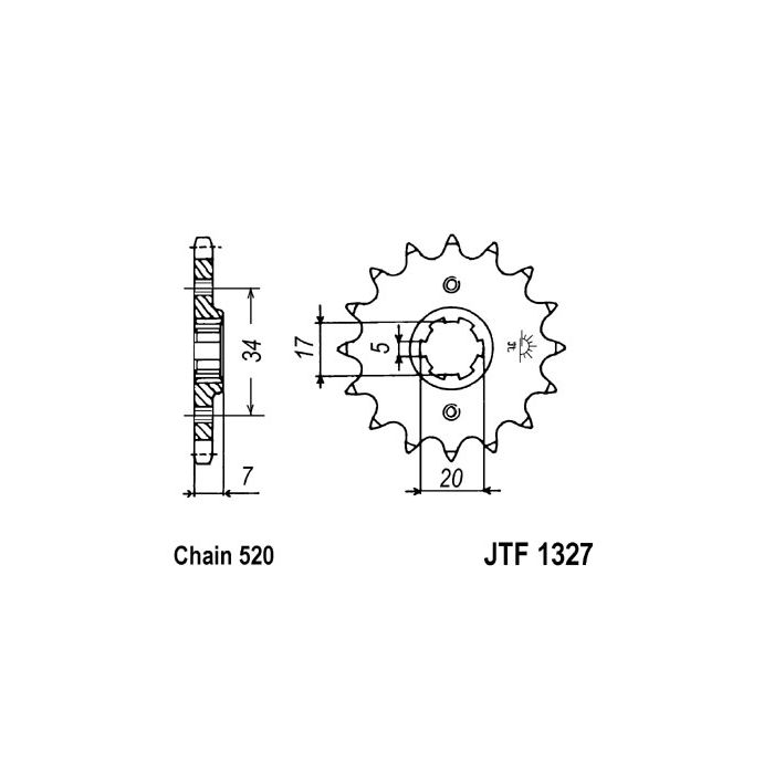 JTF 1327 lánckerék