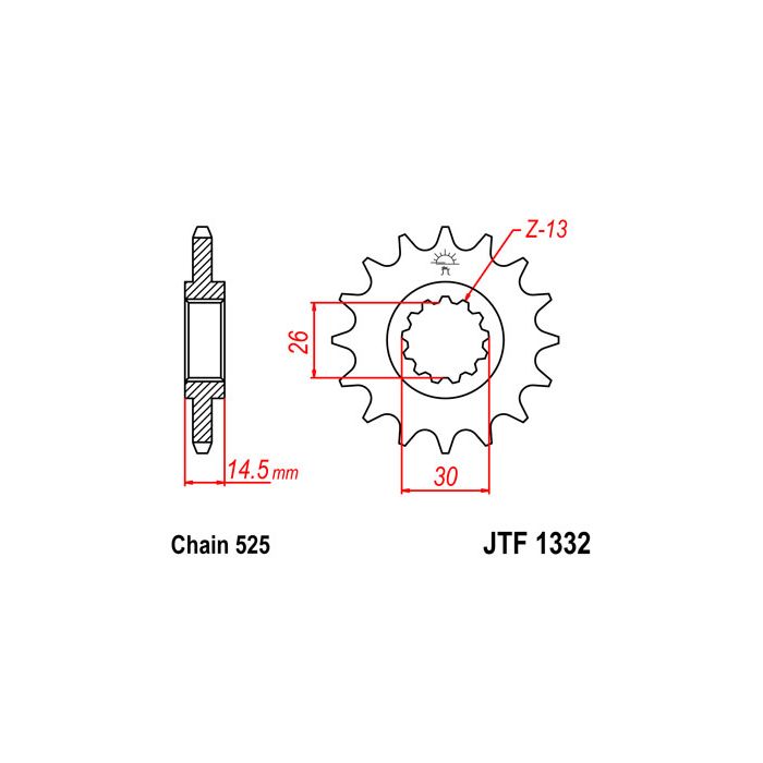 JTF 1332 lánckerék