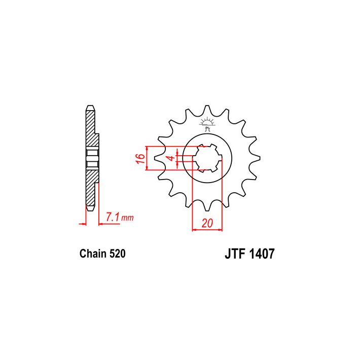 JTF 1407 lánckerék