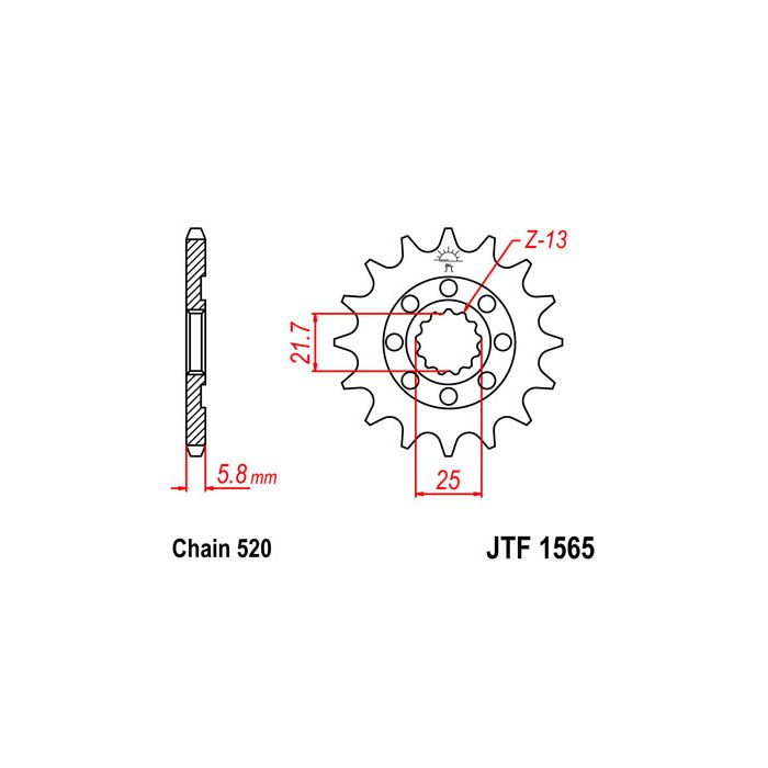 JTF 1565 lánckerék