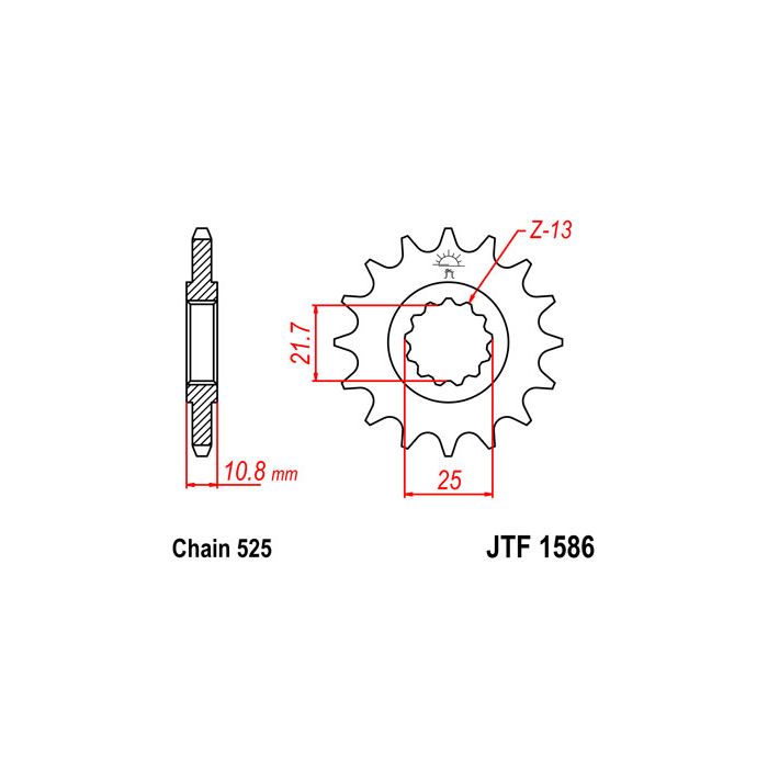 JTF 1586 lánckerék