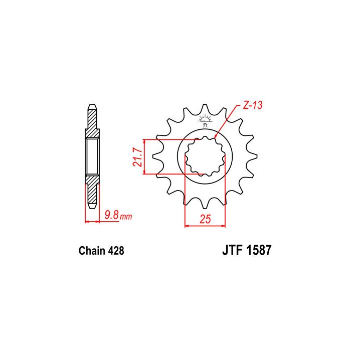 JTF 1587 lánckerék