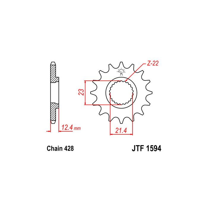 JTF 1594 lánckerék