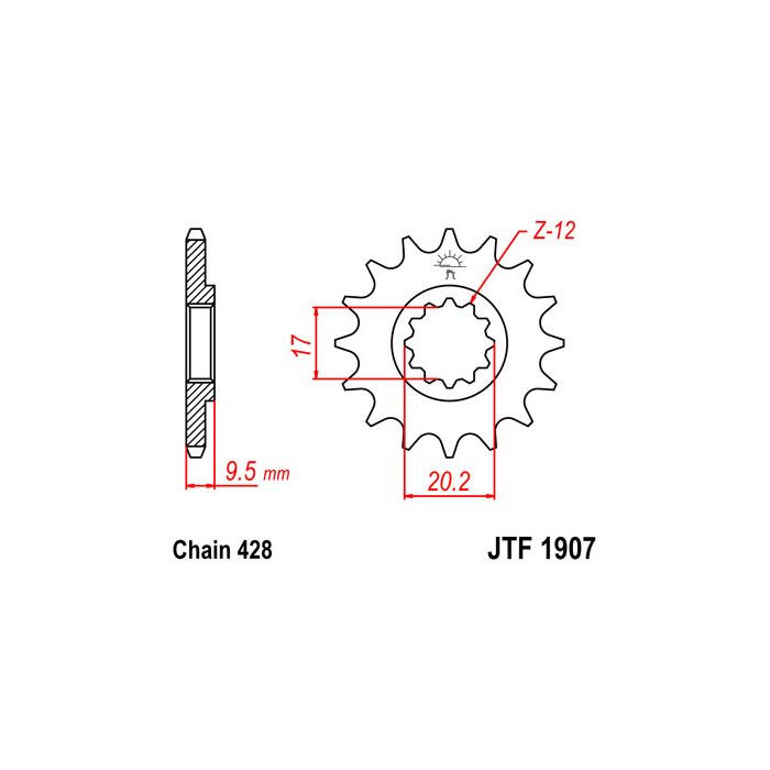 JTF 1907 lánckerék