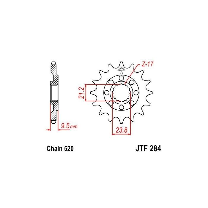 JTF 284 lánckerék