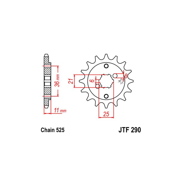 JTF 290 lánckerék