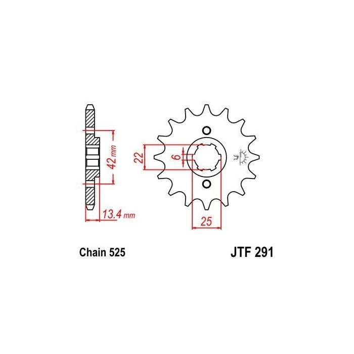 JTF 291 lánckerék