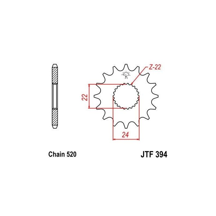 JTF 394 lánckerék