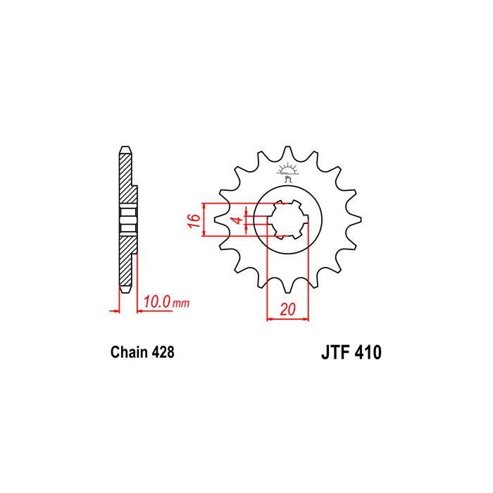 JTF 410 lánckerék