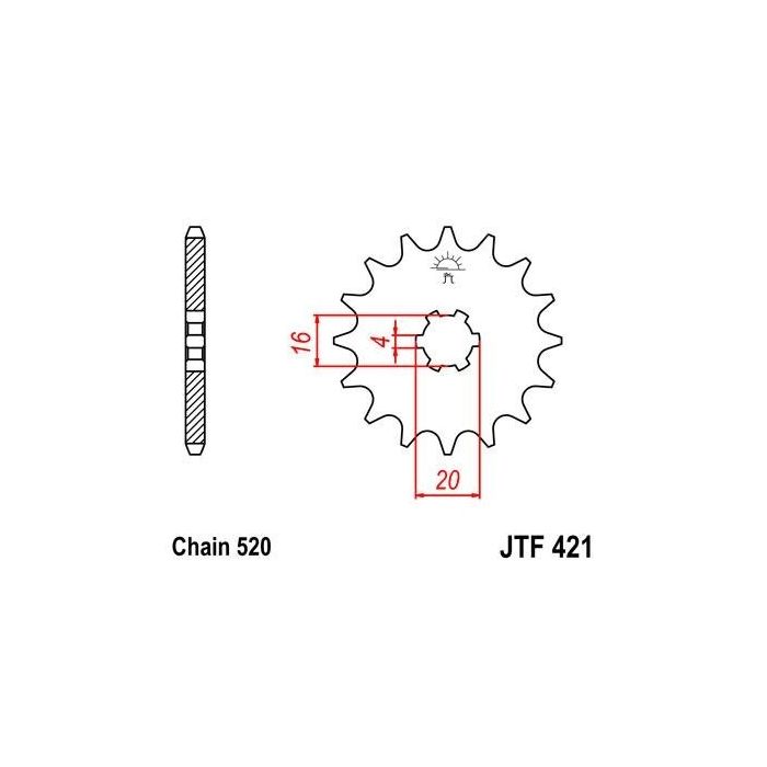 JTF 421 lánckerék