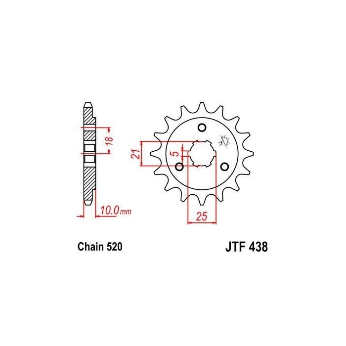 JTF 438 lánckerék