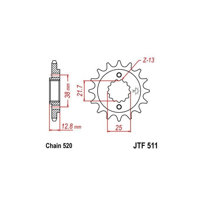 JTF 511 lánckerék