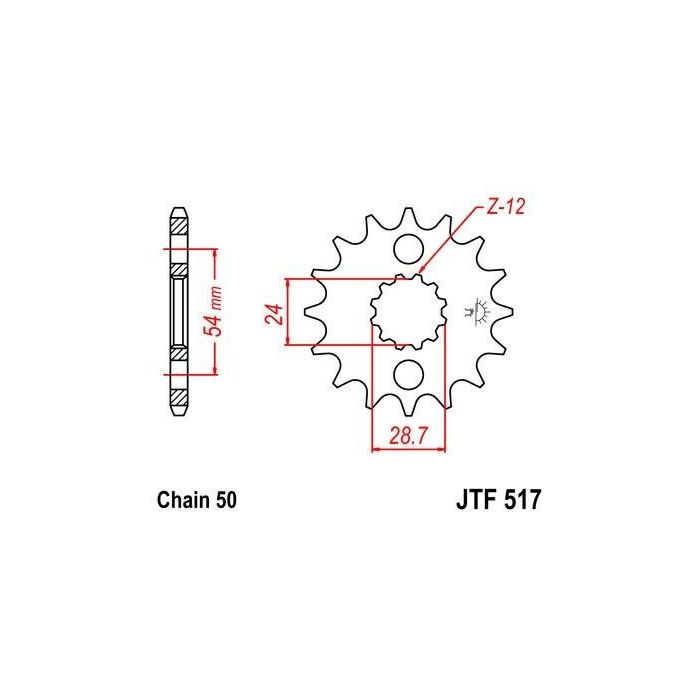 JTF 517 lánckerék