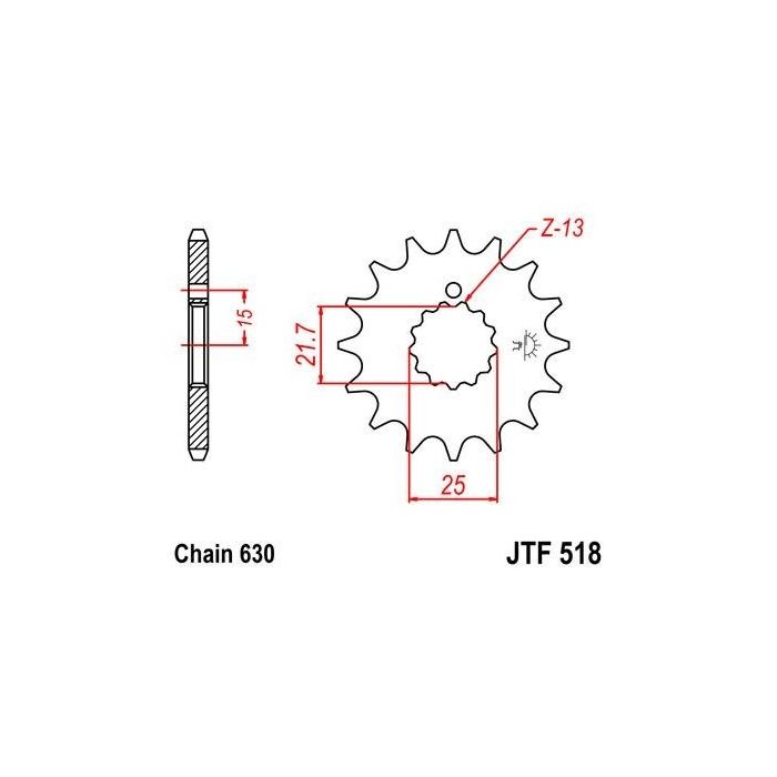 JTF 518 lánckerék