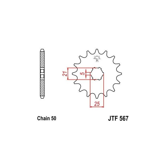 JTF 567 lánckerék