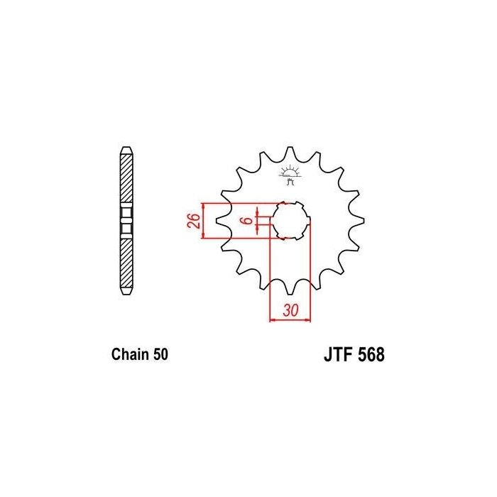 JTF 568 lánckerék