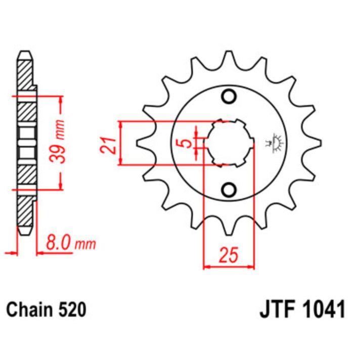 JTF 1041 lánckerék