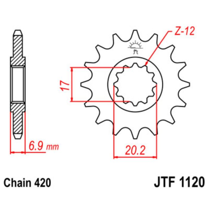 JTF 1120 lánckerék