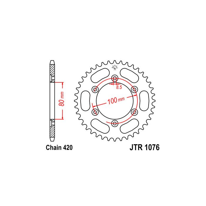 JTR 1076 lánckerék