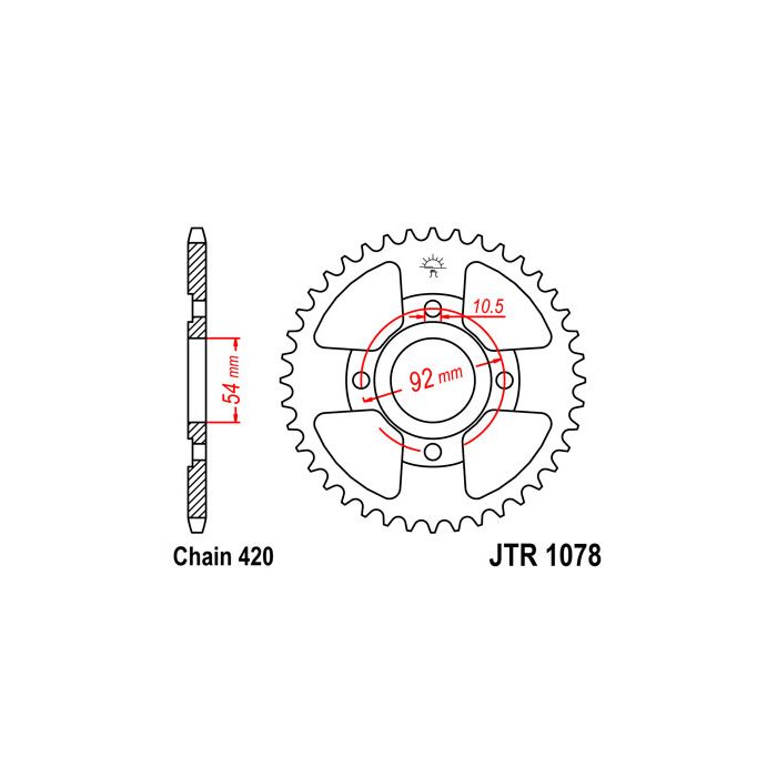 JTR 1078 lánckerék