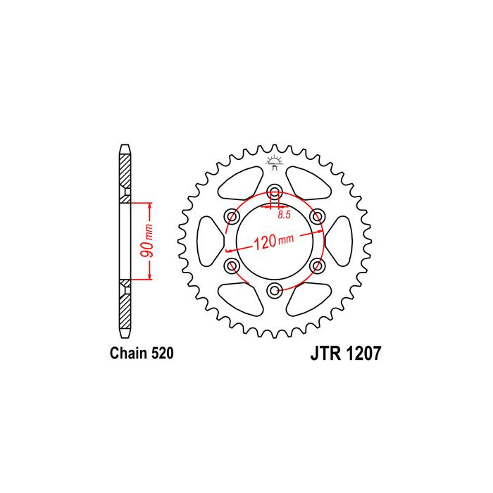 JTR 1207 lánckerék