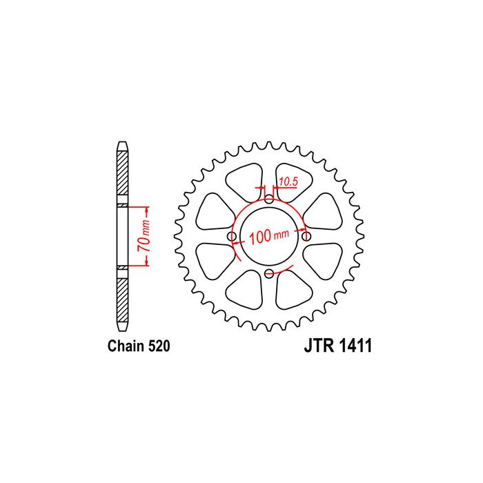 JTR 1411 lánckerék