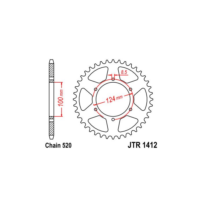 JTR 1412 lánckerék