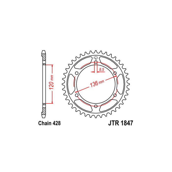 JTR 1847 lánckerék