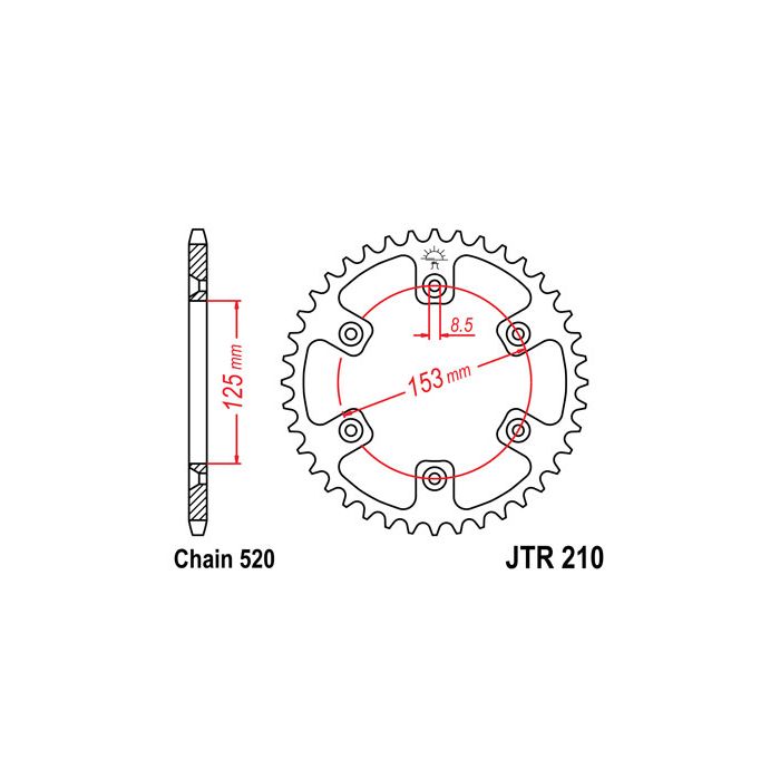 JTR 210 lánckerék