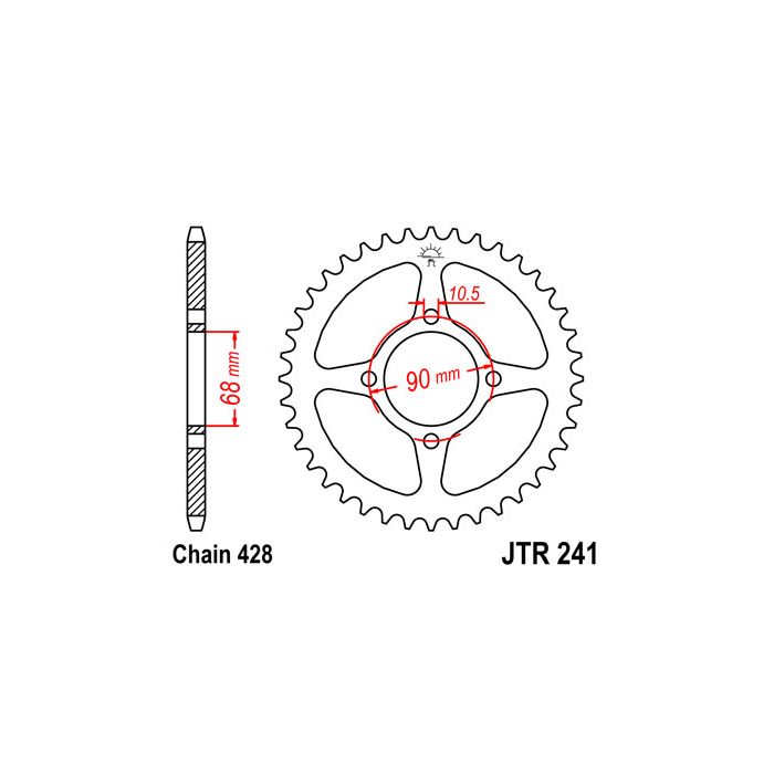 JTR 241 lánckerék