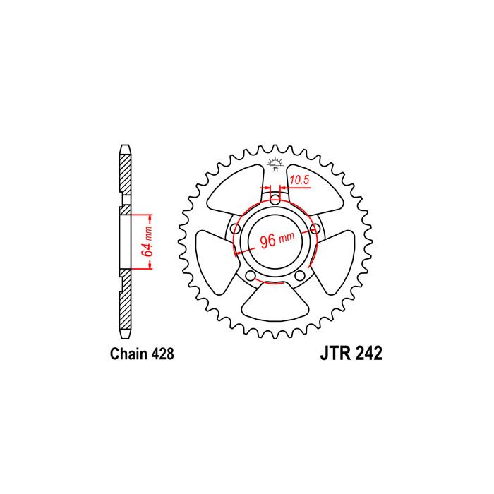 JTR 242 lánckerék