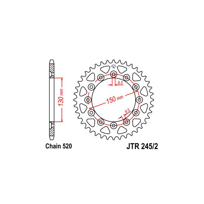 JTR 245/2 lánckerék