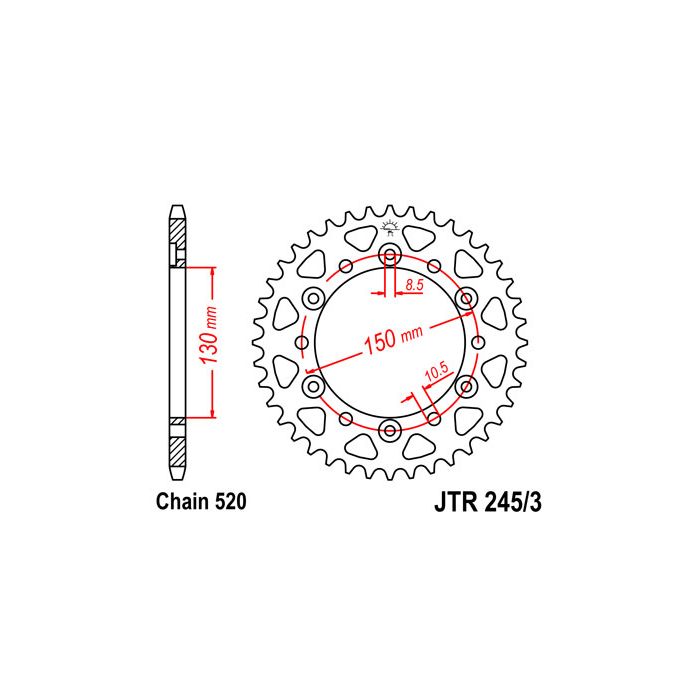 JTR 245/3 lánckerék