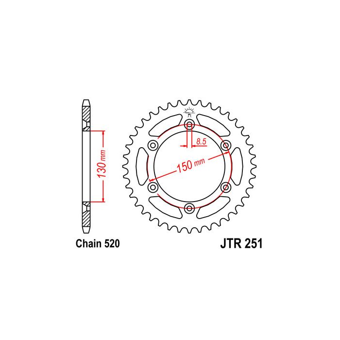 JTR 251 lánckerék