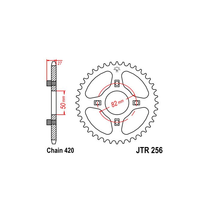 JTR 256 lánckerék