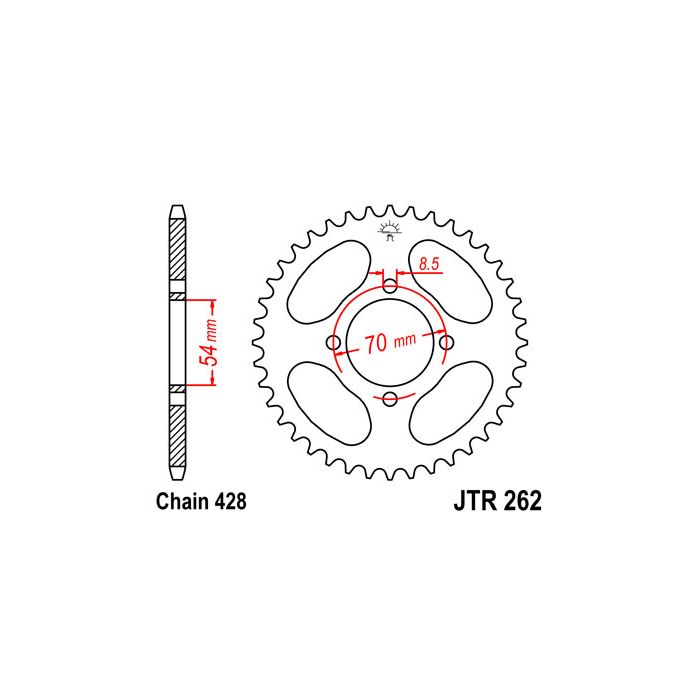 JTR 262 lánckerék