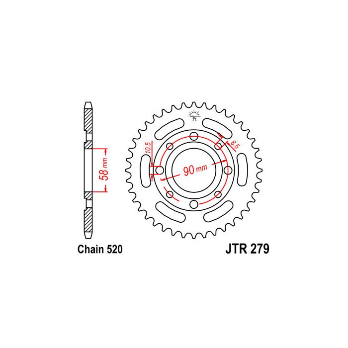 JTR 279 lánckerék