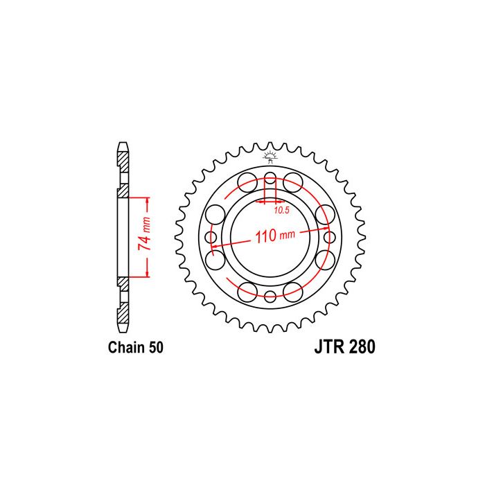 JTR 280 lánckerék