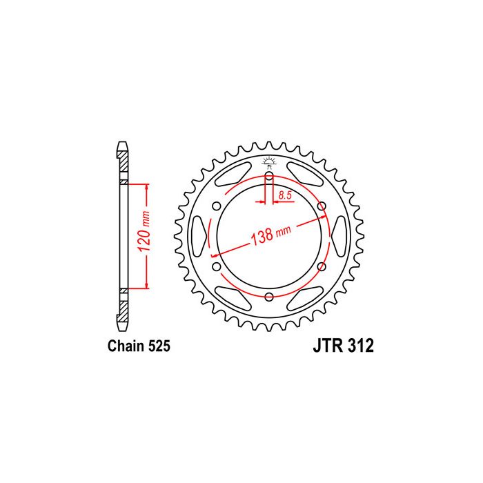 JTR 312 lánckerék