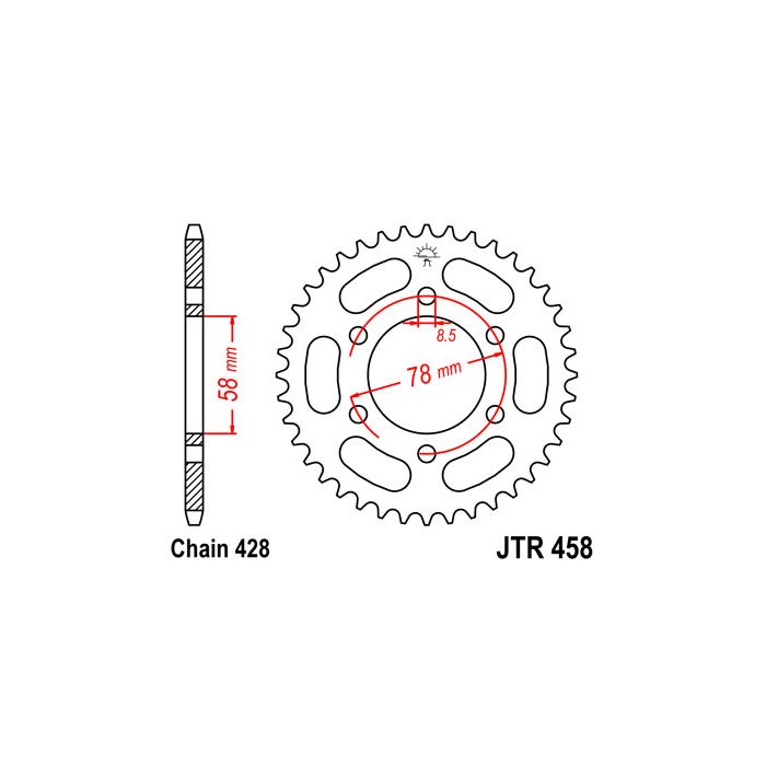 JTR 458 lánckerék